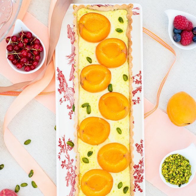 Aprikosen-Pistazien-Tarte Rezept Aprikosen-Pistazien-Tarte Rezept