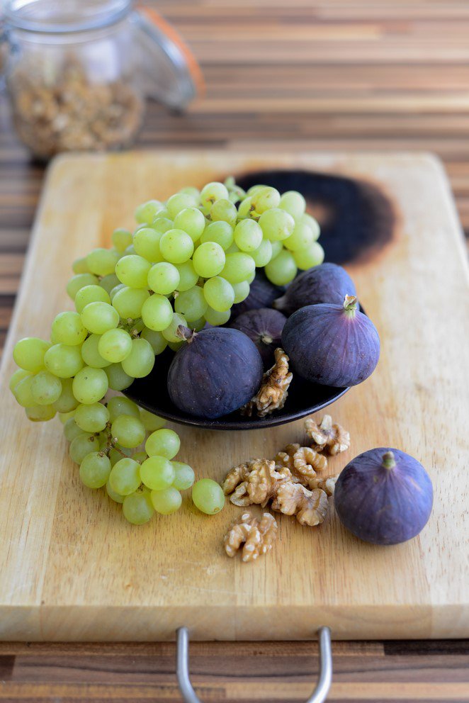 Tarte mi-figue mi-raisin (Feigen- und Weintrauben-Tarte mit Walnüssen ...