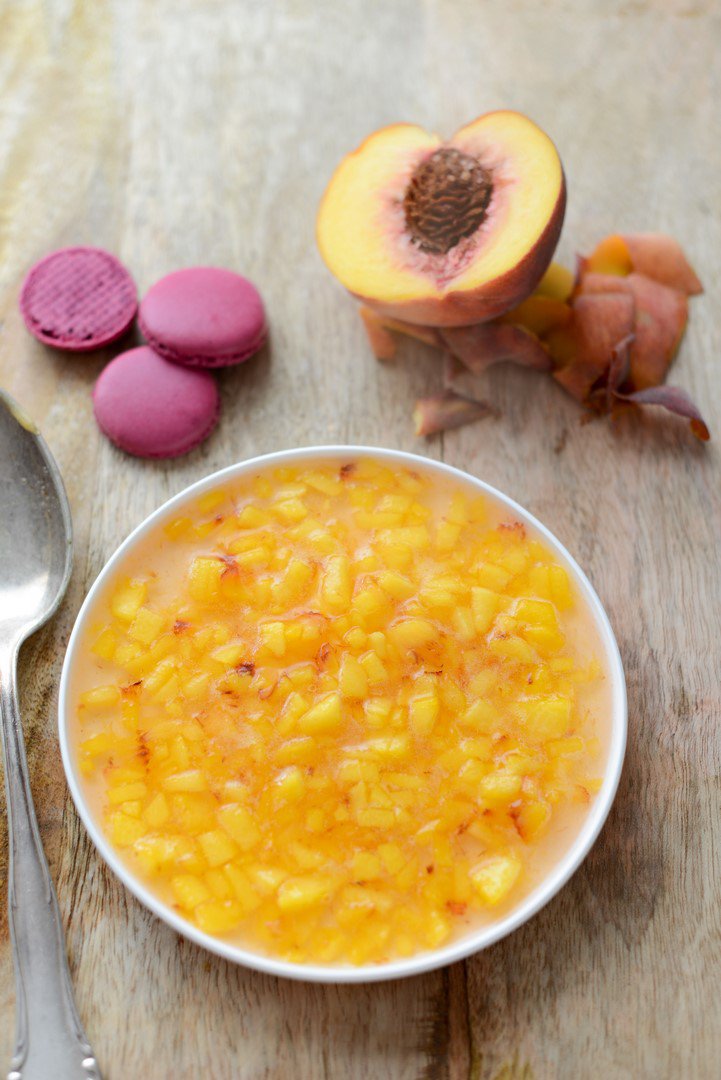 Pfirsich-Rosen-Macarons nicht zu süß!( Macarons Pêches-Rose) Obst Füllung Für Macarons Ohne Schokolade
