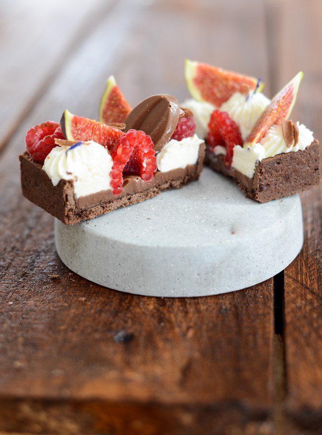 Tartelettes mit Feigen, Himbeeren und Biskélia Rezept