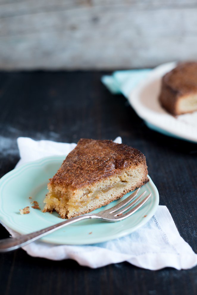 Bretonischer Kuchen mit Äpfeln und Calvados - Gâteau breton aux Pommes et au Calvados Äpfel-Calvados-Kuchen-