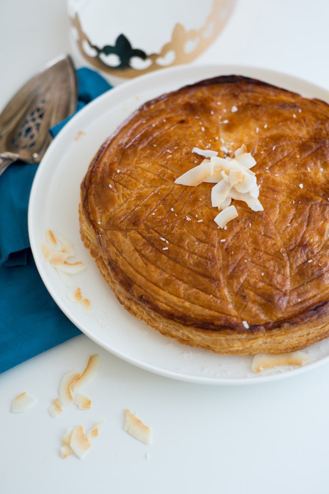 Exotische Galette des rois mit Mango und Kokos Galette-des-rois-