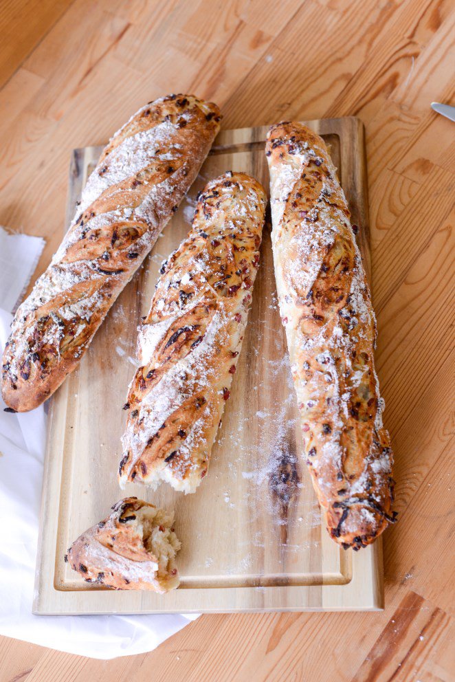 Baguettes mit Speck und Zwiebeln Rezept - franzoesischkochen.de