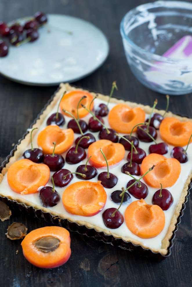  Kirsch Und Aprikosen Tarte