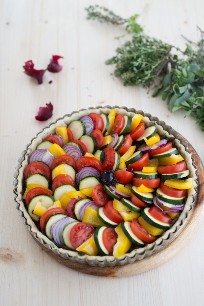 Quiche à la ratatouille Rezept