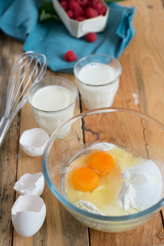  Clafoutis Zitronen Thymian Schritt 4 Eier Und Zutaten Vorbereitung
