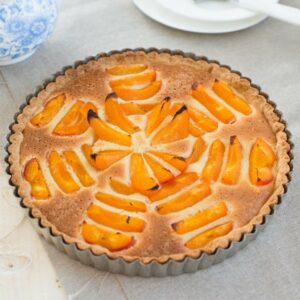 Tarte Bourdaloue mit Aprikosen
