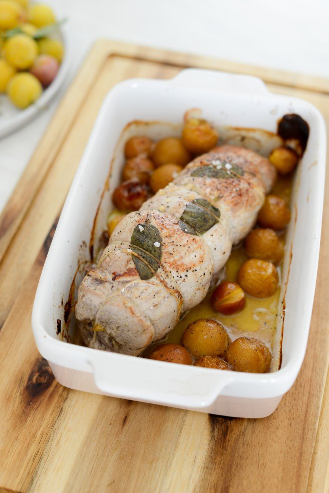 Schweinefilet mit Salbei und Mirabellen (Filet de porc à la sauge et aux mirabelles) DSC_3184