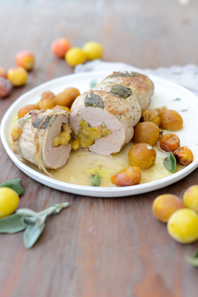 Schweinefilet mit Salbei und Mirabellen (Filet de porc à la sauge et aux mirabelles) DSC_3205