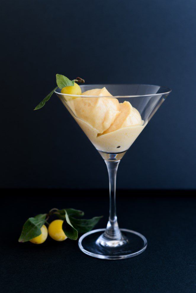 Trou Lorrain - Mirabellen Sorbet mit Mirabellenschnaps! Mirabellen Sorbet 3