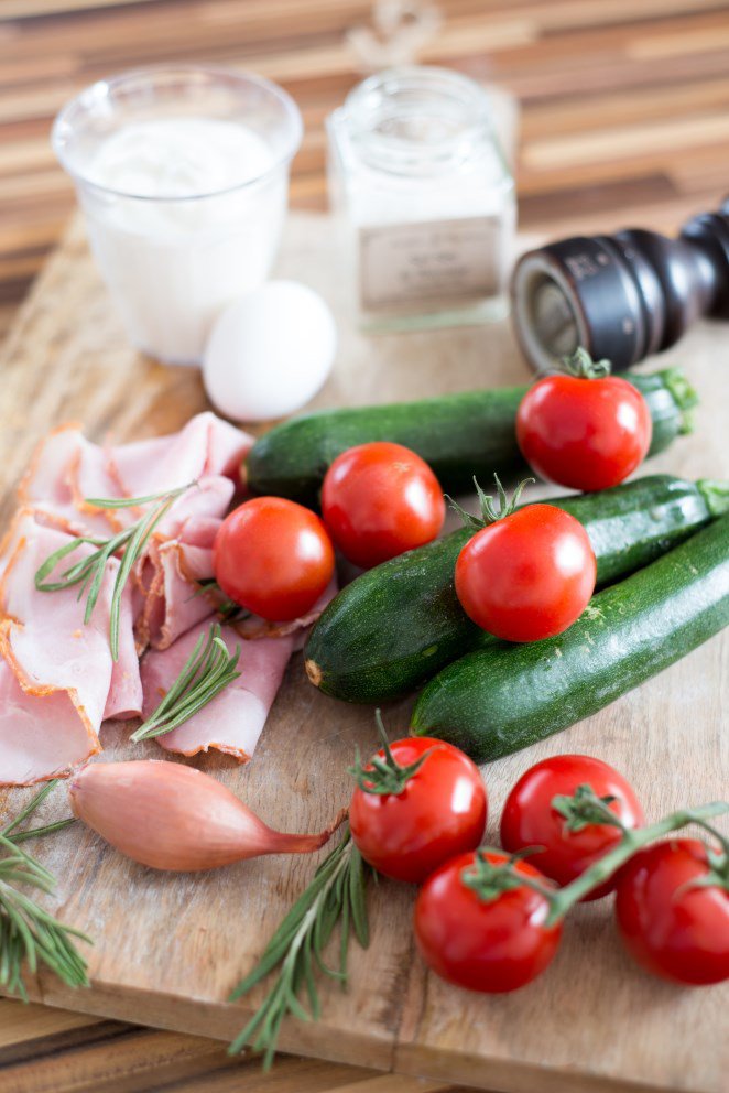 Sommerliche Gemüse-Quiche (Quiche aux légumes d'été) Quiche Rezept Schritt 1 Zutaten Für Gemüse Quiche
