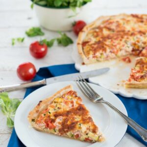 Sommerliche Gemüse-Quiche (Quiche aux légumes d’été)