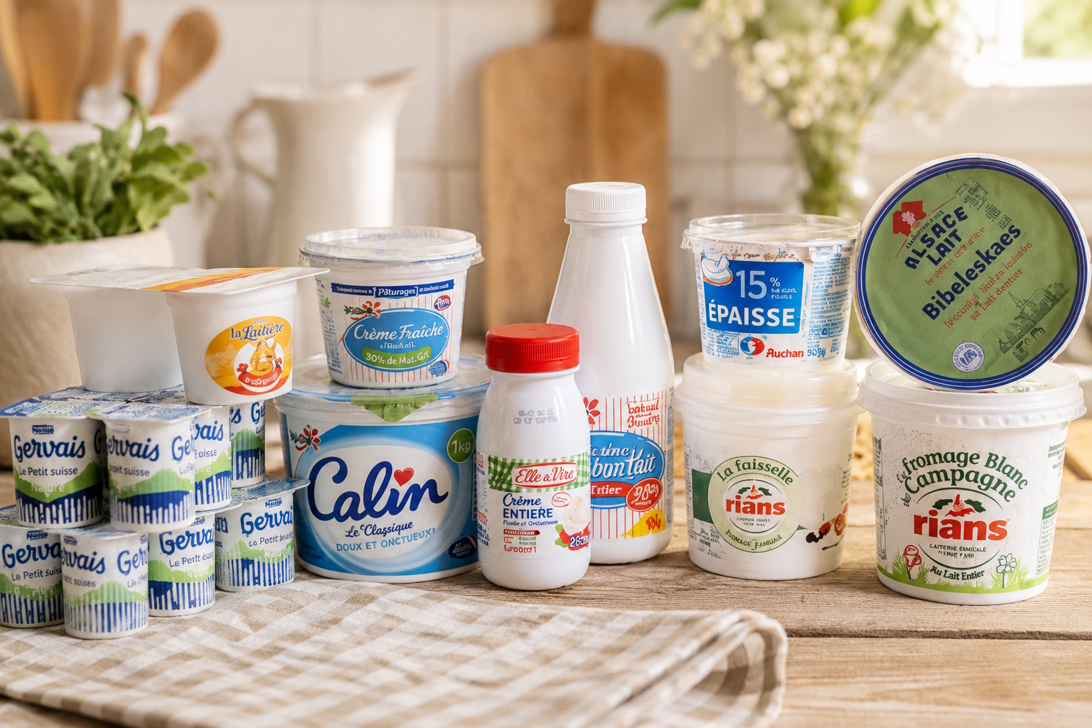 Fromage blanc, Faisselle, Petit suisse, Crème fleurette - Französische Milchprodukte einfach erklärt! Französische Milchprodukte Einfach Erklärt Vergleich