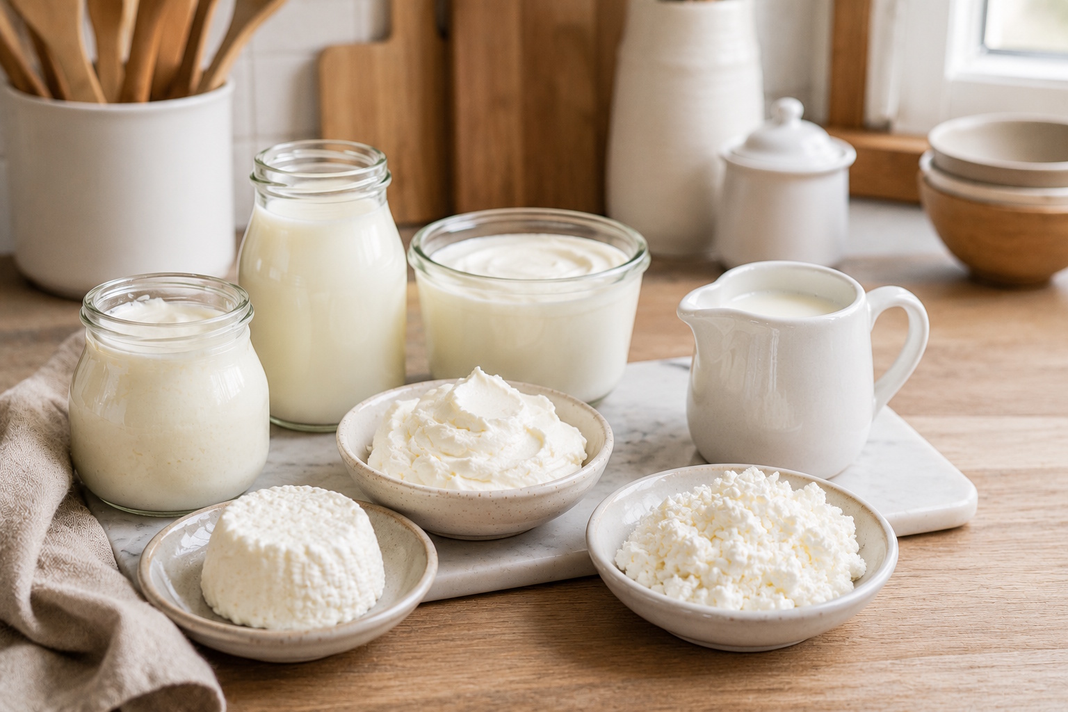 Fromage blanc, Faisselle, Petit suisse, Crème fleurette - Französische Milchprodukte einfach erklärt! Vergleich Französische Milchprodukt