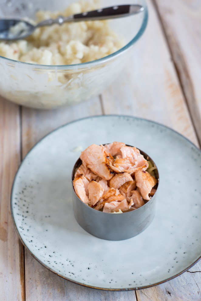 Parmentier mit Lachs und Blumenkohl - Auflauf für Kinder DSC_4385