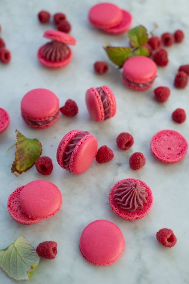 Himbeer Macarons Rezept Französisch kochen