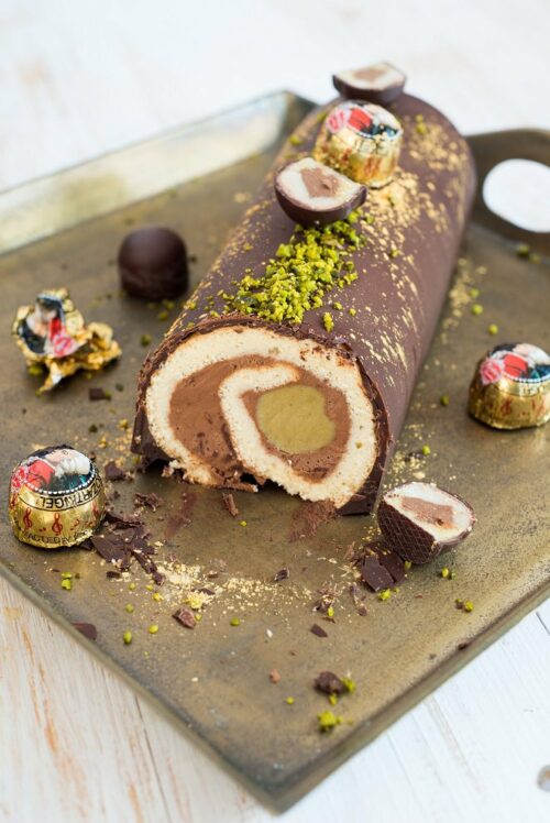 Bûche de Noel à la Mozart Rezept Bûche de Noel à la Mozart Rezept