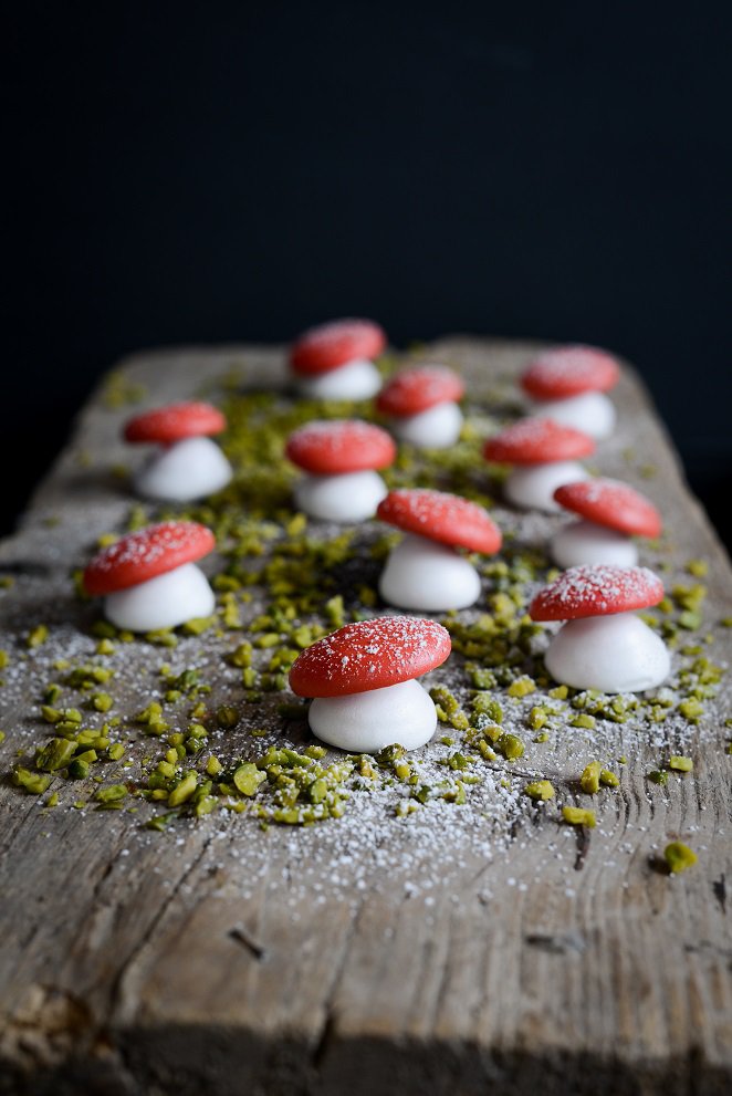 Baiser Pilze (Weihnachtsdeko zum Aufessen) Rezept