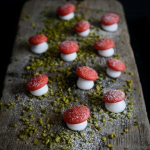 Baiser Pilze (Weihnachtsdeko zum Aufessen)