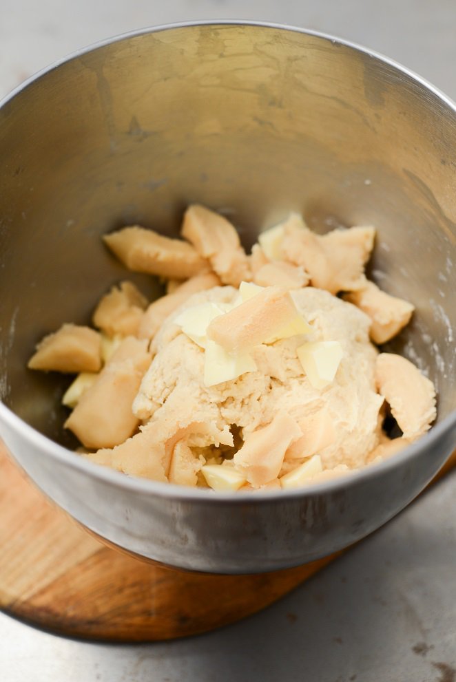  Brioche Mit Saürkirschen Schritt 2 Butterteig In Schüssel