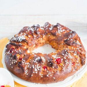 Dreikönigskuchen oder Couronne de Bordeaux (Couronne des rois)
