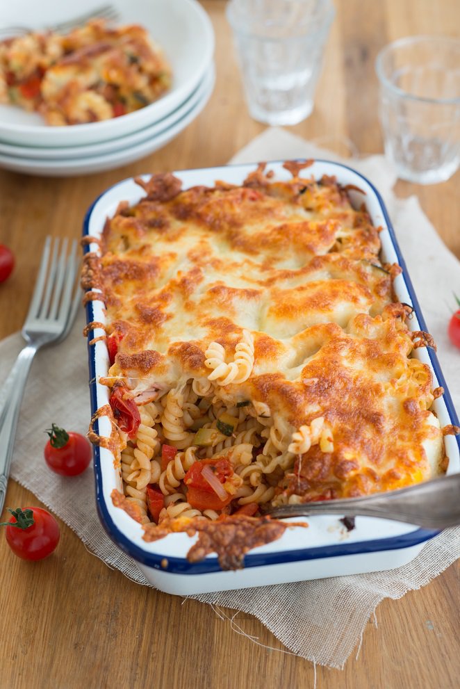 Nudelgratin mit Ratatouille (Gratin de nouilles à la ratatouille) DSC_7697