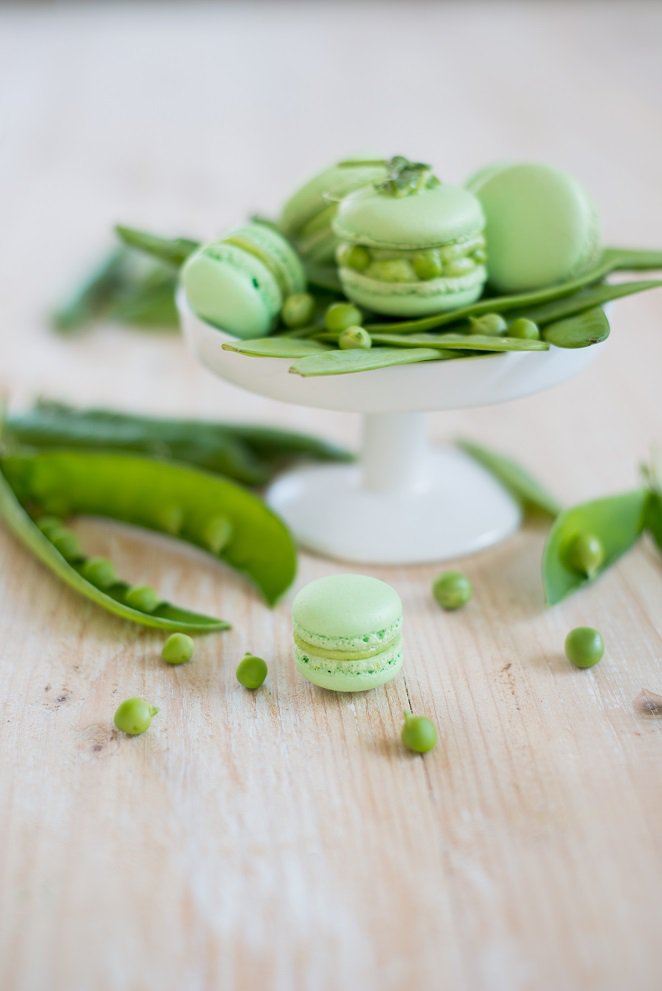  Gemüse Erbsen Macarons Backen