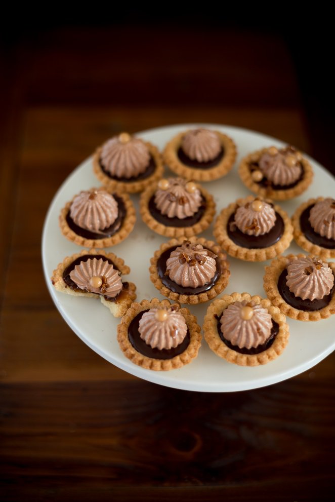 Mini Tartelettes mit Salzbutterkaramell und Schokolade DSC_0372
