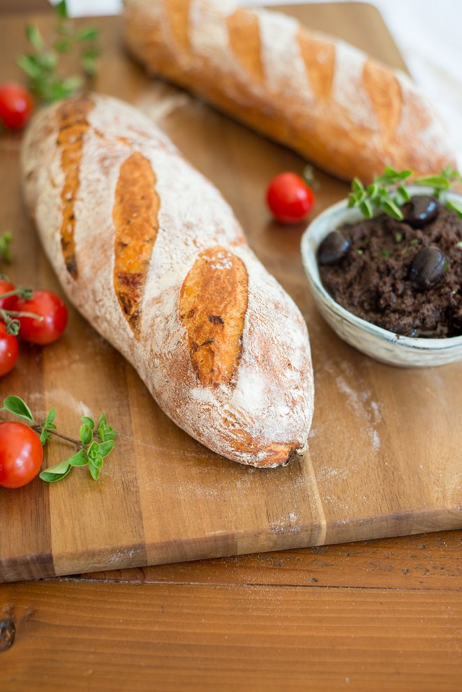 Baguette mit Tomaten Baguette Mit Tomaten 2