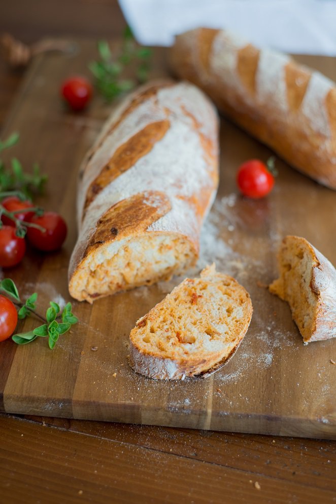 Baguette mit Tomaten Baguette Mit Tomaten 5