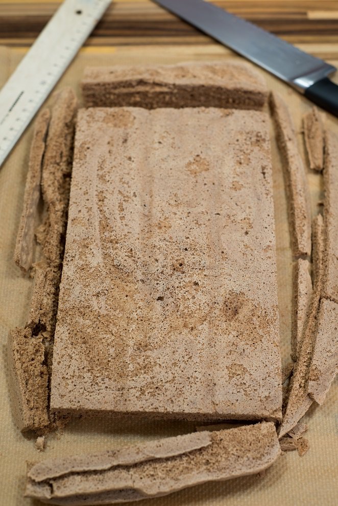 Opéra wie eine schwarzwälder Kirschtorte Französische Patisserie Rezept Schritt 3 Biskuit Zugeschnitten Auf Br