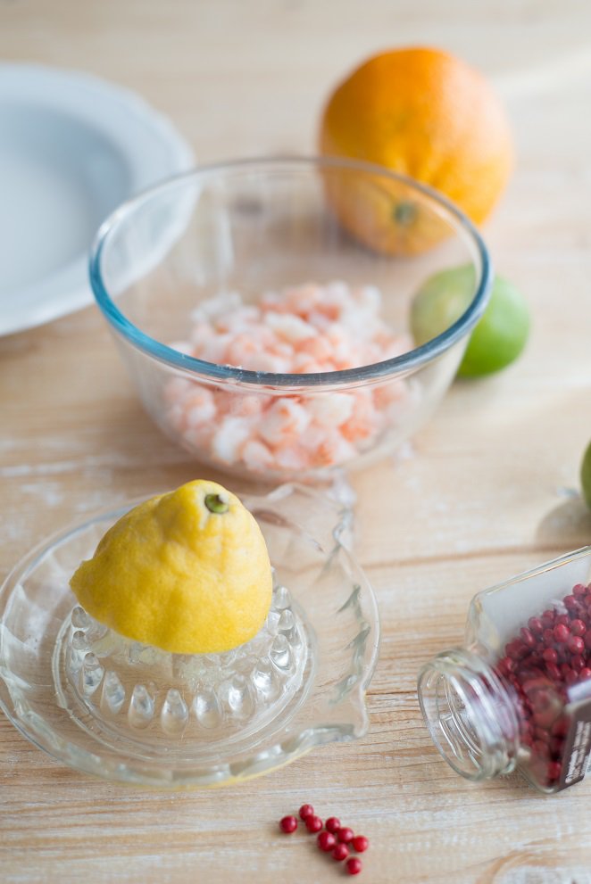 Garnelen Zitrone Marinade Schritt 3 Zutaten Garnelen Zitrone Pfeffer