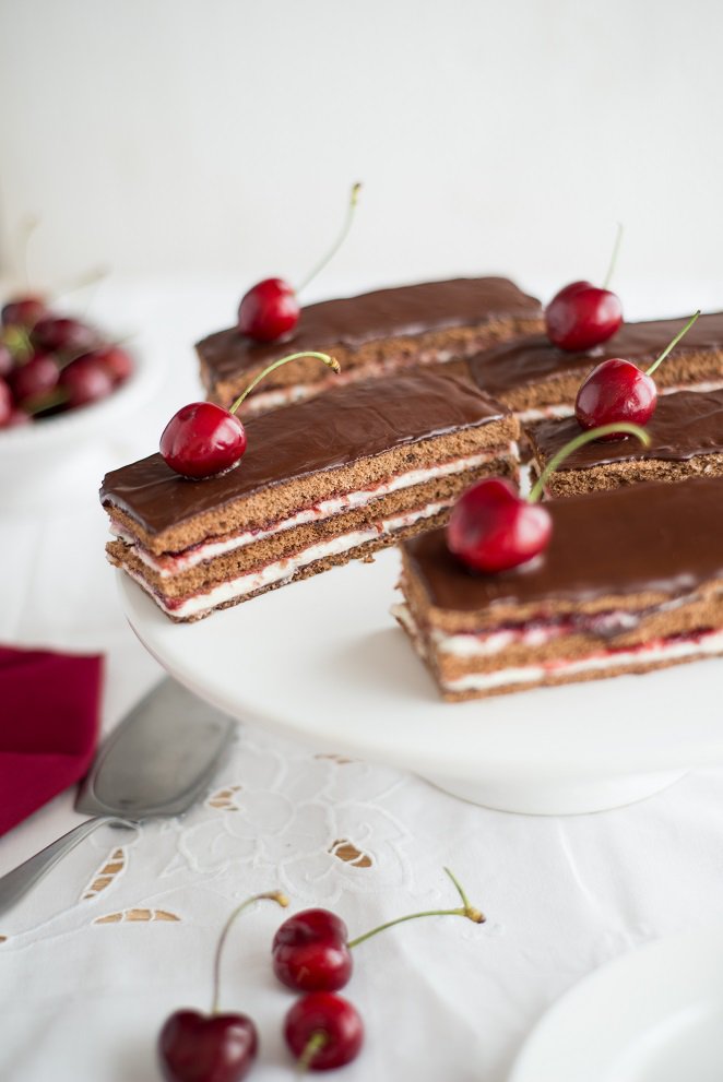 Opéra wie eine schwarzwälder Kirschtorte Kirsche Opera Torte Schwarzwälder Kirsch 2