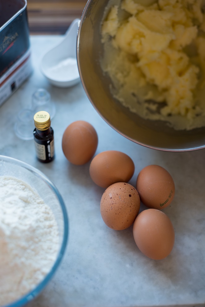 Marmorkuchen mit Pünktchen Marmorkuchen Silikonform Schritt 1 Zutaten Marmorkuchen Vorbereitet