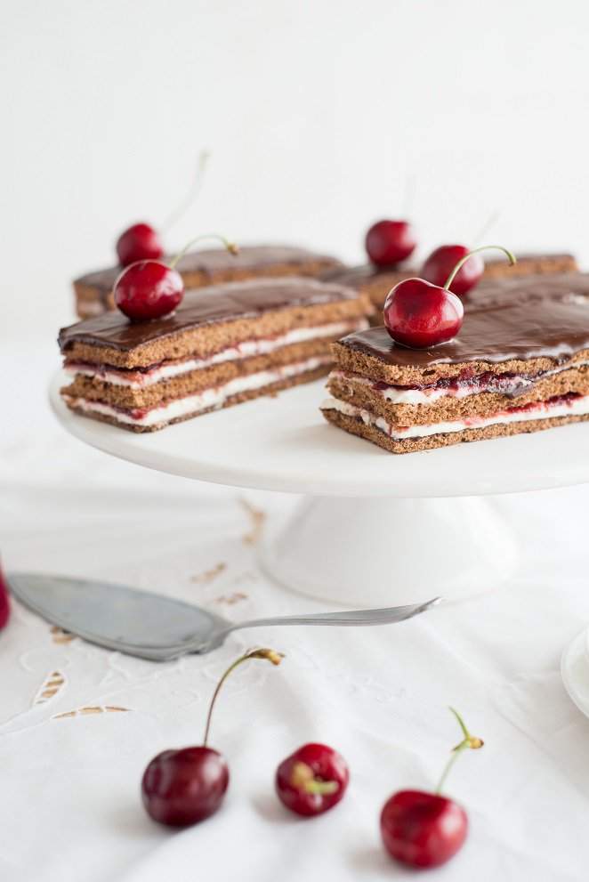 Opéra wie eine schwarzwälder Kirschtorte Opera Torte Schwarzwälder Kirsch 8