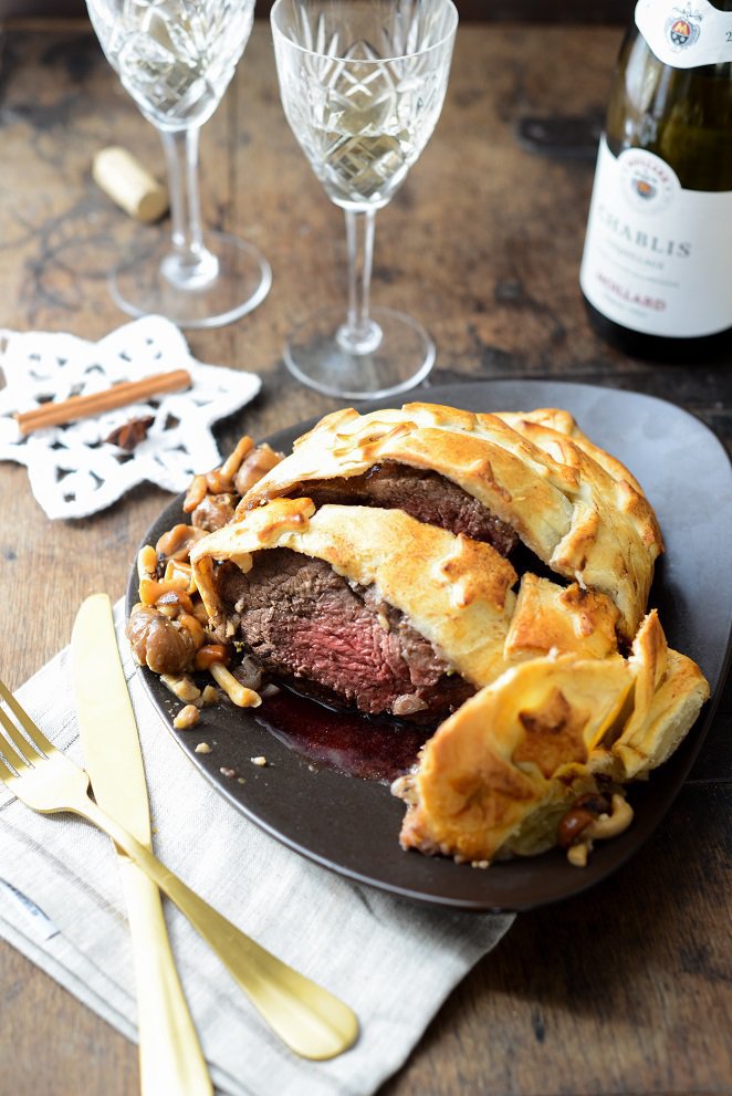 Weihnachtliches Rinderfilet im Blätterteigmantel Rezept