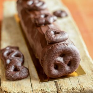 Buche de Noel mit Lebkuchen