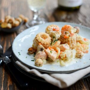 Königinpasteten mit Fisch – Bouchées à la reine de la mer