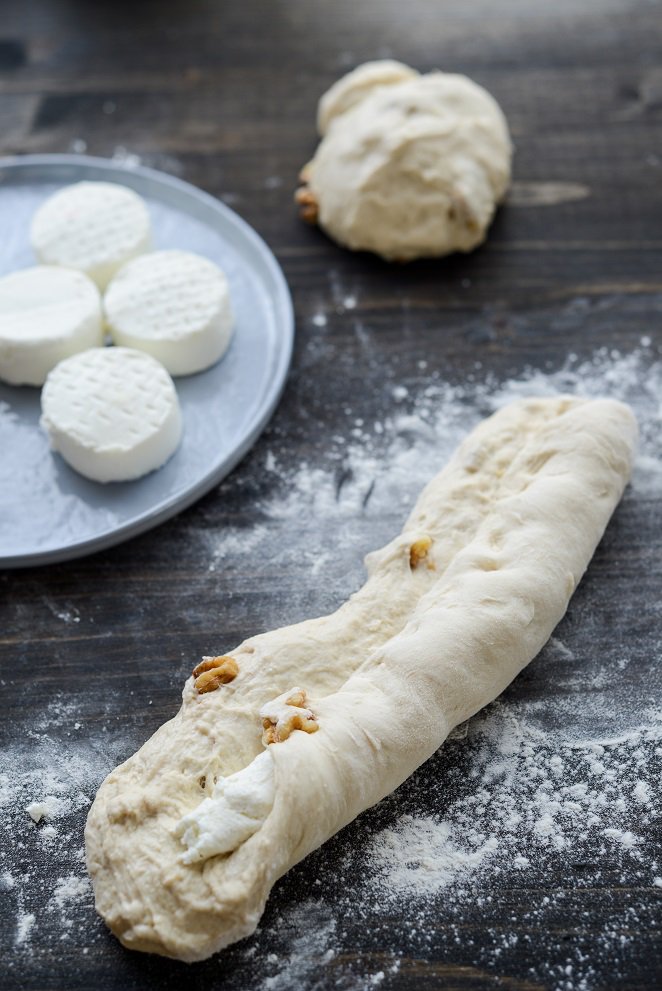  Walnussbrot Rezept Schritt 7 Ficelle Teigling Mit Walnüssen Formen
