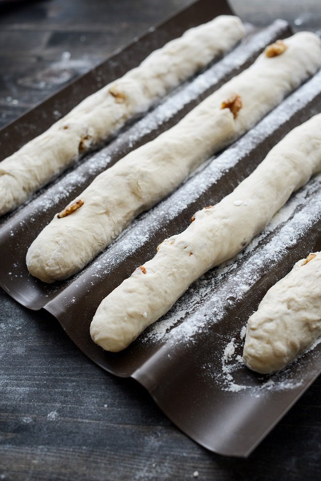  Walnussbrot Rezept Schritt 8 Ficelles Geformt Auf Backblech