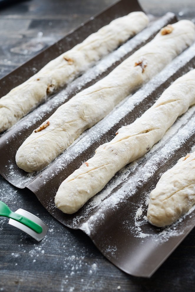  Walnussbrot Rezept Schritt 9 Ficelles Geformt Auf Backblech