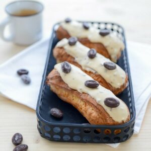 Éclairs mit Kaffeecreme (éclairs au café)