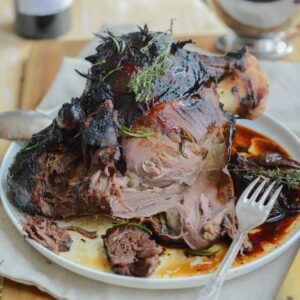 Lammbraten mit Honig und Thymian