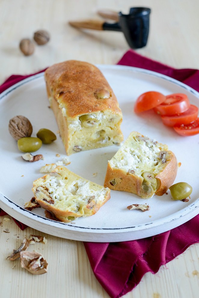 Herzhafter Kuchen mit Oliven und Ziegenkäse Picknick Idee Herzhafter Kuchen Oliven Ziegenkäse