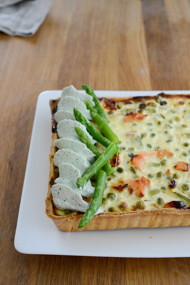 Quiche mit Lachs, Erbsen und grünem Spargel DSC_6840