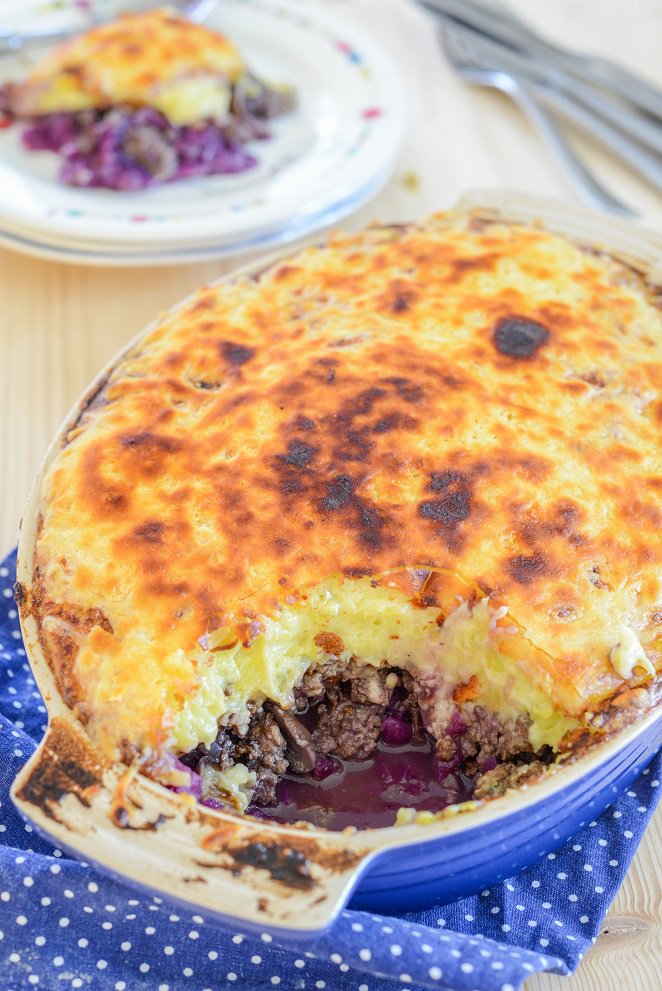 Hachis Parmentier mit Rotkohl Rezept - franzoesischkochen.de