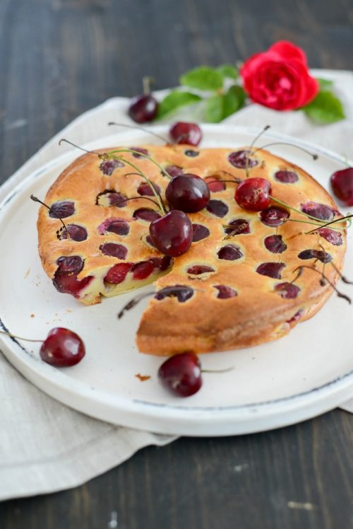 Kirsch &amp; Rosen Clafoutis Rezept