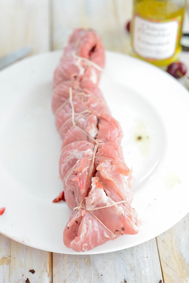 Schweinefilet mit Kirschen und Schokoladensauce DSC_6926