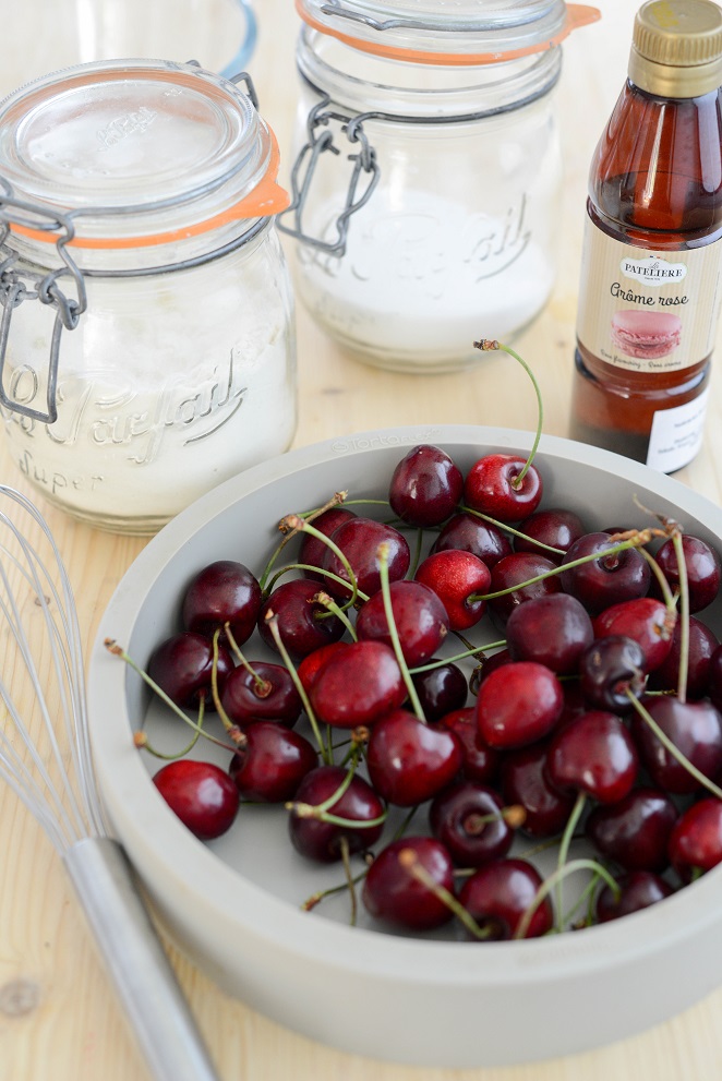 Kirsch &amp; Rosen Clafoutis Rezept
