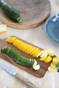 Zucchini-Quiche Zucchini-Quiche Quiche Rezept Schritt 18 Zucchini In Scheiben Schneiden